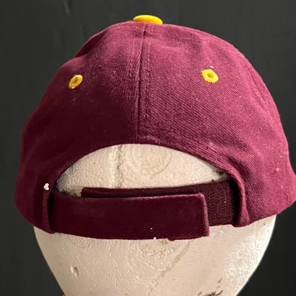 ASU Arizon State Red Devils NCAA Youth Maroon Gold Adjustable‎ Hat (GS2)